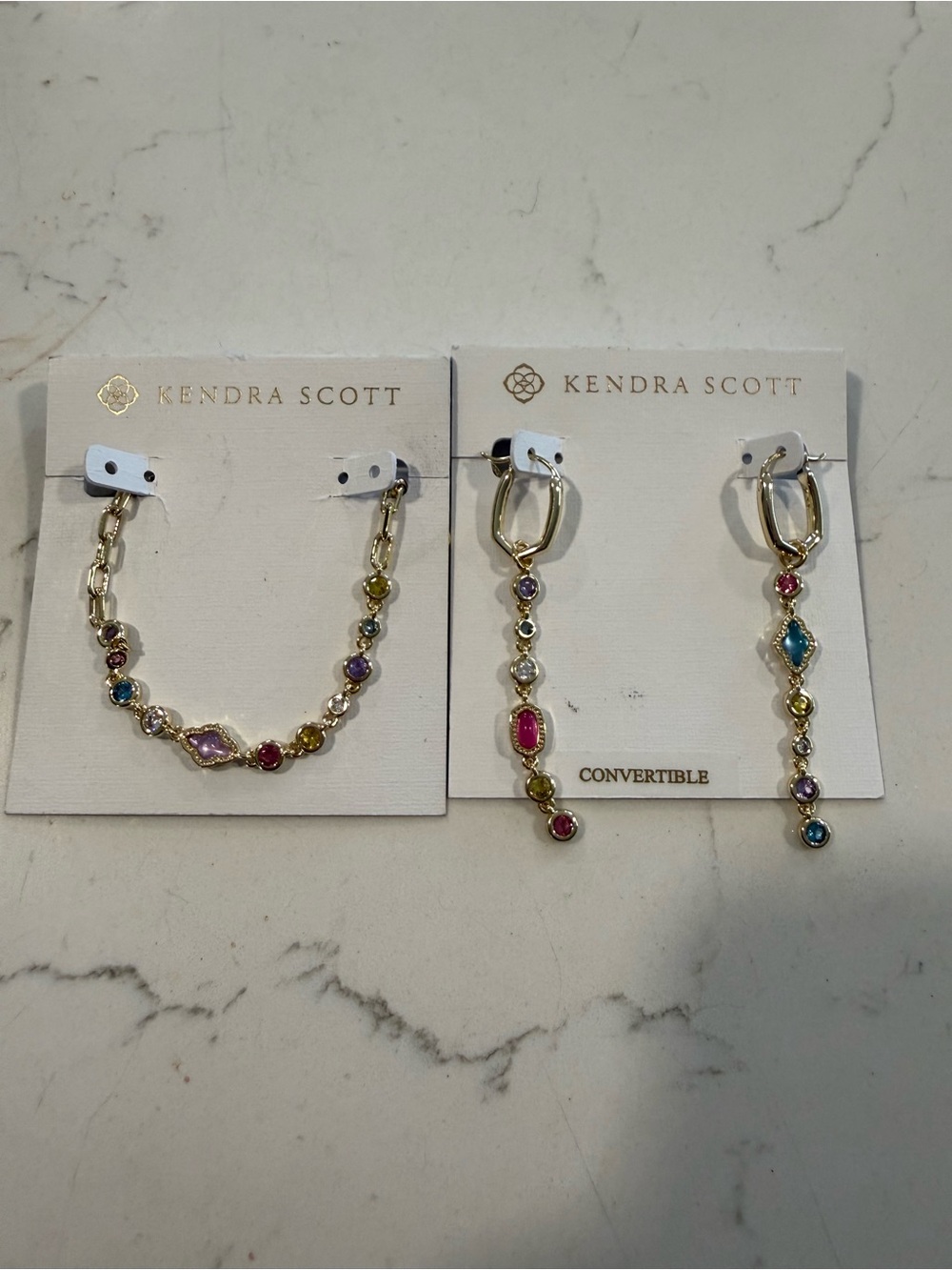 Kendra Scott ELISA ABBIE necklace & earrings set